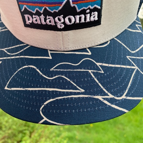 NWT Patagonia Kids Trucker Hat - Blue Geometric - Picture 4 of 7